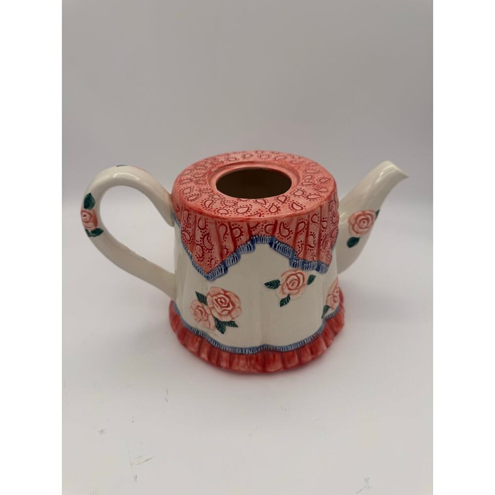 Vintage 1988 Fitz and Floyd Floral Teapot